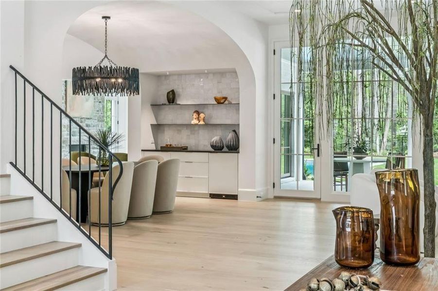 Furnished interior view inside a new home in , Atlanta (Image 40).