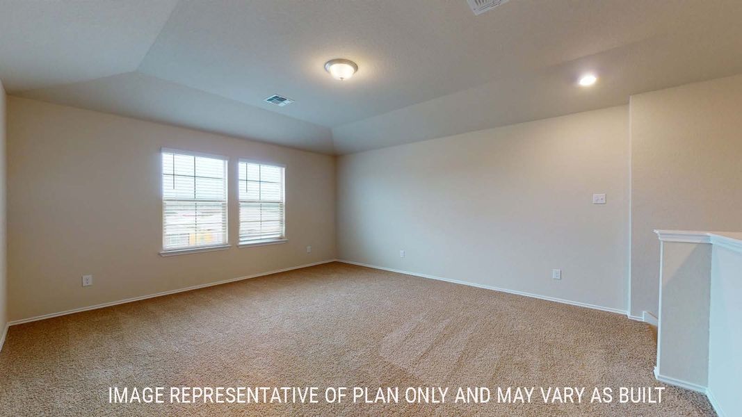 Representative unfurnished interior of a home built from the Perry by D.R. Horton in Park Meadows, Lorena (Image 24).