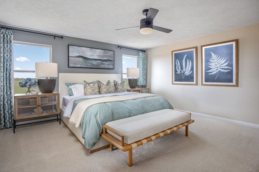 Representative furnished interior of a home built from the 2041 by KB Home in Grangerland Meadows, Grangerland (Image 5).
