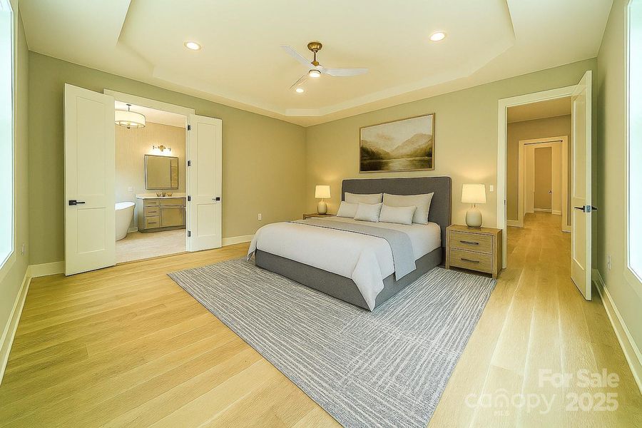 Stunning Virtually Staged Master Bedroom