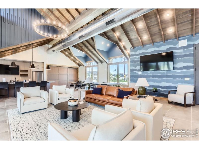 clubhouse lounge area