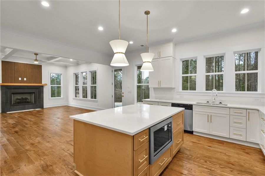 Furnished interior view inside a new home in , Atlanta (Image 12).