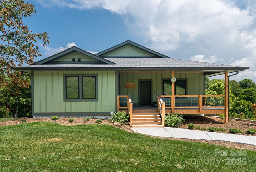 Front exterior of a new home in , Weaverville, NC, highlighting curb appeal (Image 25).
