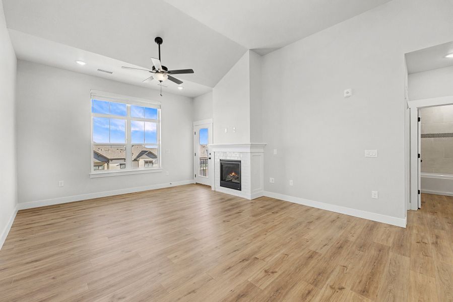 Representative unfurnished interior of a home built from the The Princeton by Landmark Homes in The Lakes at Centerra, Loveland (Image 10). Representative unfurnished interior of a home built from the The Princeton by Landmark Homes in The Lakes at Centerra, Loveland (Image 10).