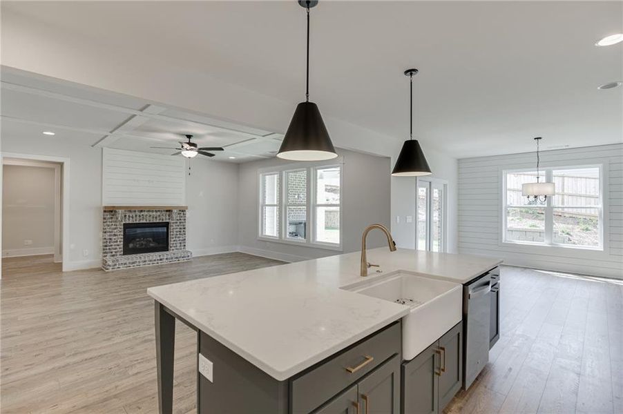 Furnished interior view inside a new home in , Buford (Image 12).