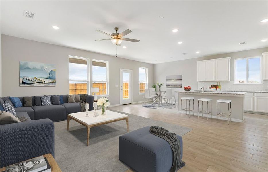 *Model Representation - Open concept throughout main living areas