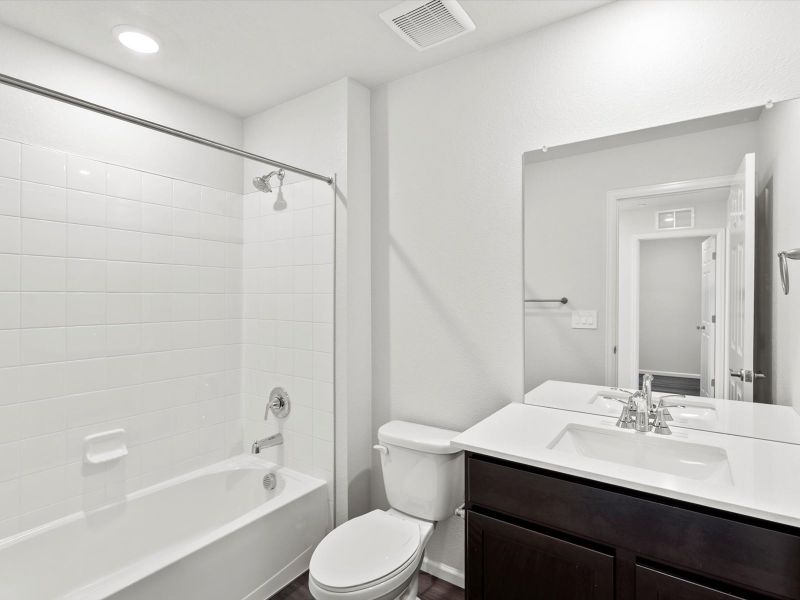 Furnished interior view inside a new home in Poudre Heights: The Meadow Collection, Windsor (Image 8).