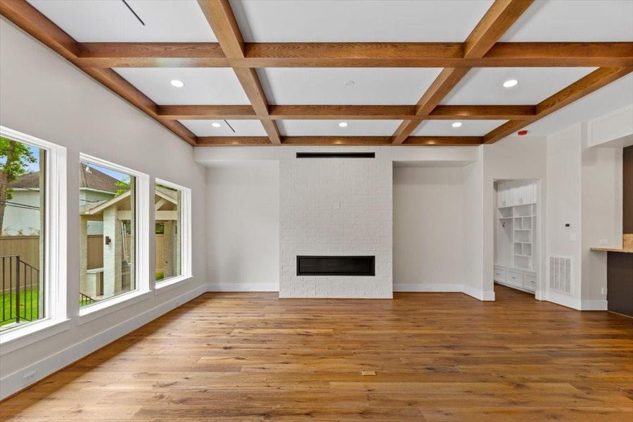 Another view of family room from kitchen area