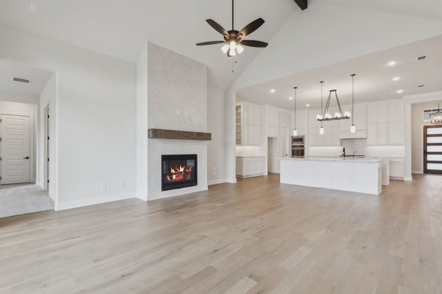 Representative unfurnished interior of a home built from the Tirana by Chesmar Homes in Canyon Falls, Argyle (Image 9). Representative unfurnished interior of a home built from the Tirana by Chesmar Homes in Canyon Falls, Argyle (Image 9).