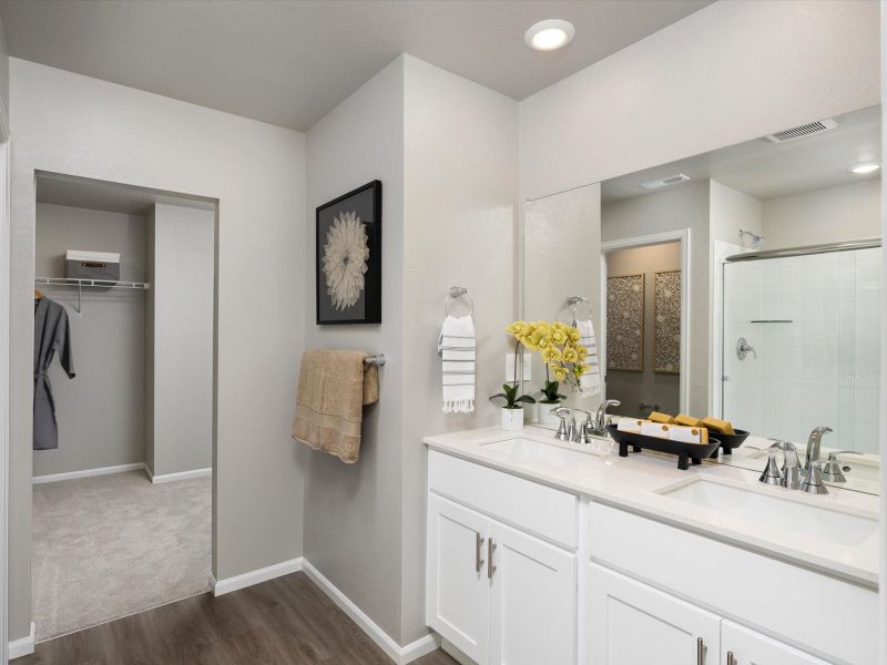 Furnished interior view inside a new home in York Station, Thornton (Image 10).