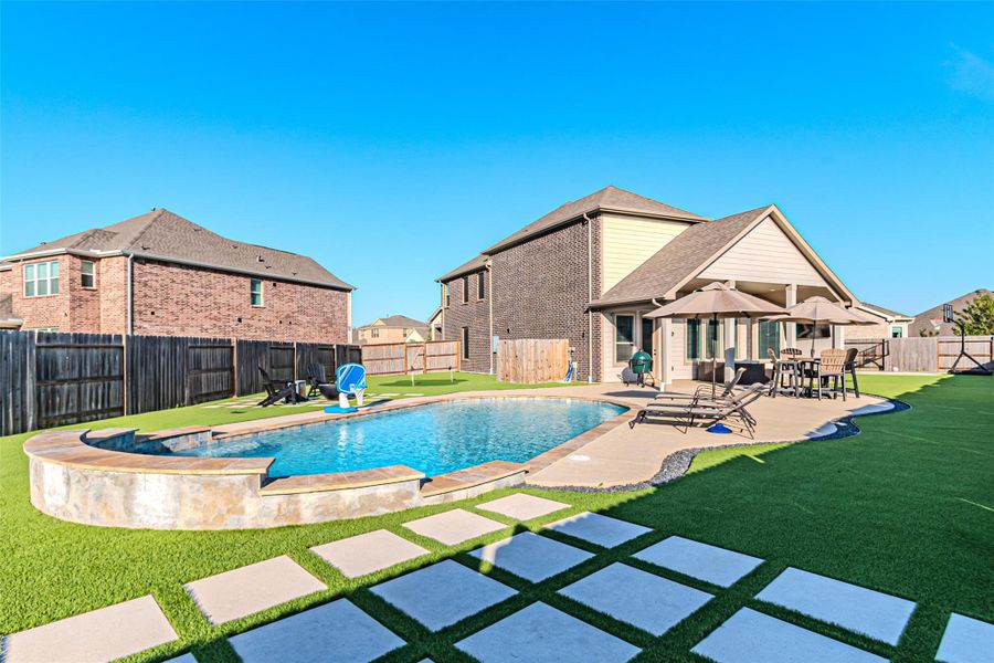 Exterior details and patio area of a home in , Cypress (Image 4). Exterior details and patio area of a home in , Cypress (Image 4).