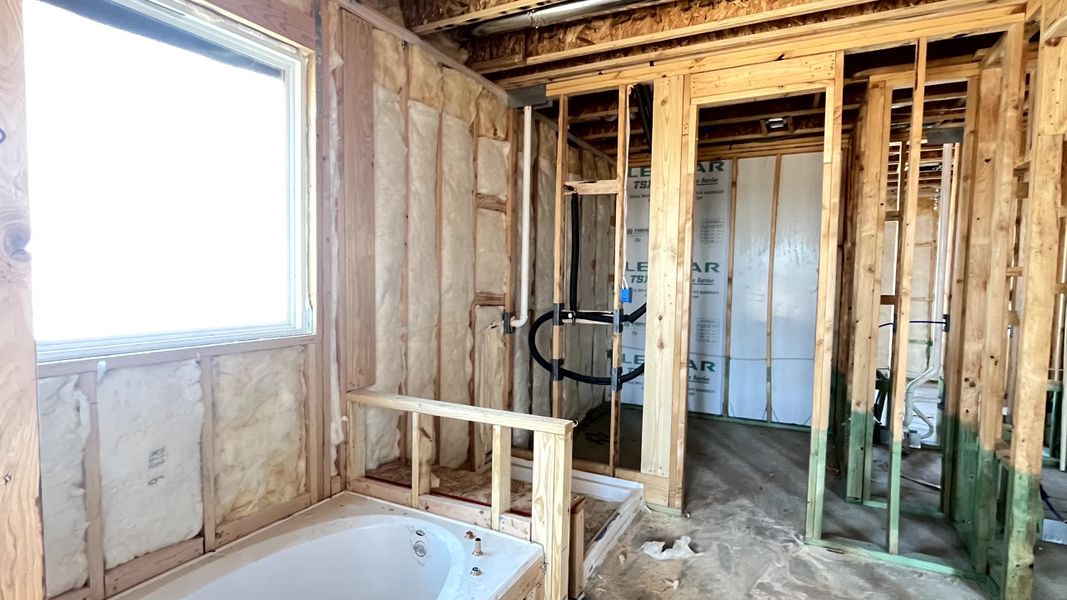 Construction progress - primary bath