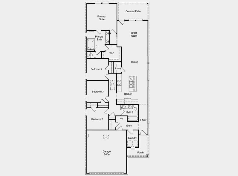 2D floor plan layout for the Dylan by Taylor Morrison in Hockley Meadows 40s, Hockley, TX (Image 3). 2D floor plan layout for the Dylan by Taylor Morrison in Hockley Meadows 40s, Hockley, TX (Image 3).