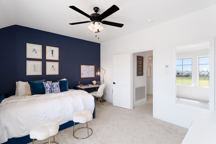Furnished interior view inside a new home in Valencia on the Lake, Little Elm (Image 8).