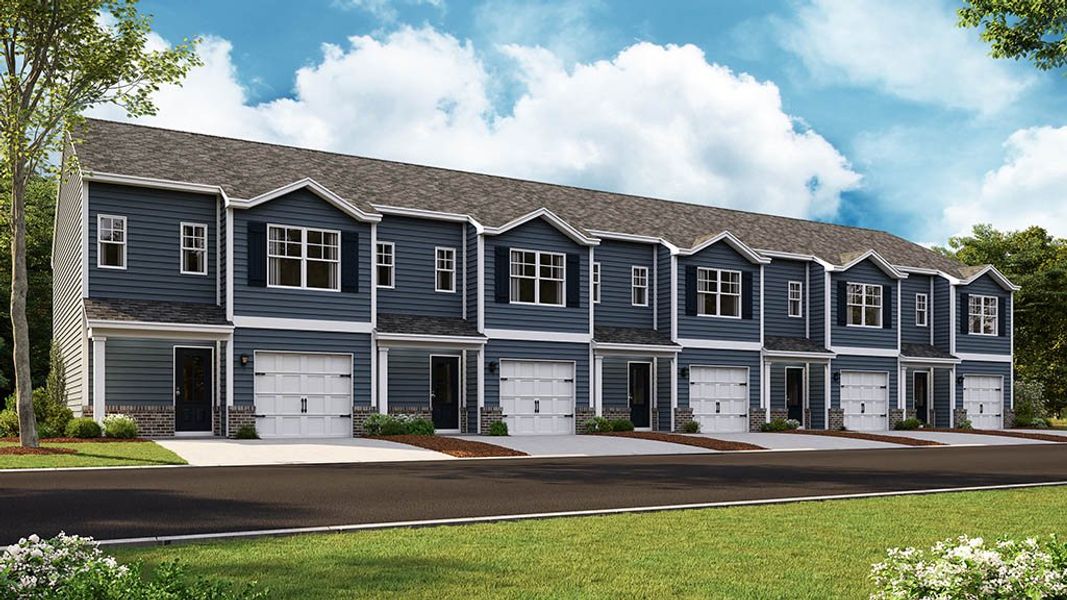 Front exterior of a new home in Cherokee Crossing, Kodak, TN, highlighting curb appeal (Image 1).