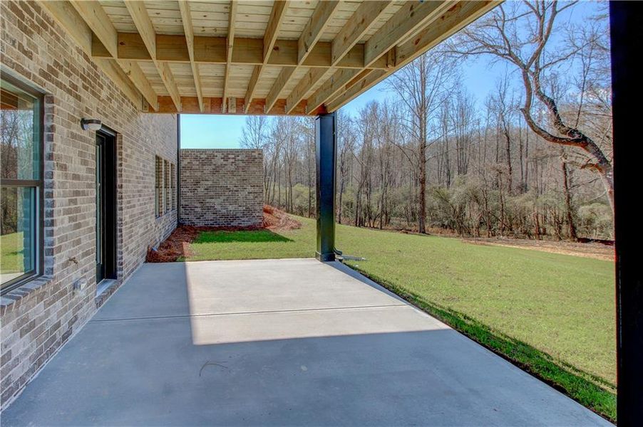 Exterior details and patio area of a home in , Conyers (Image 24).