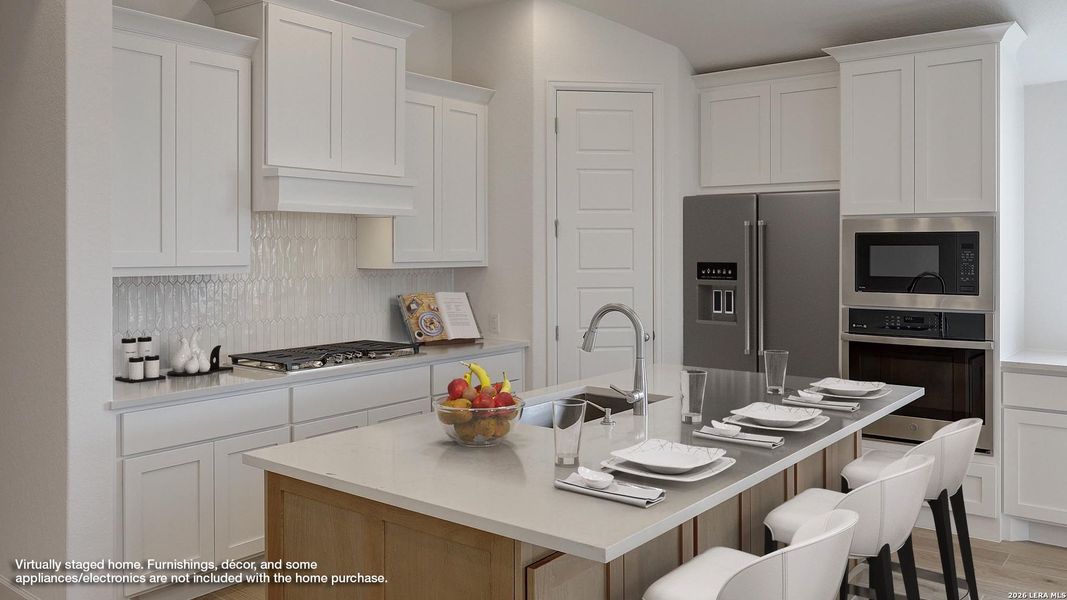 Furnished interior view inside a new home in The Ranches at Creekside, Boerne (Image 14).