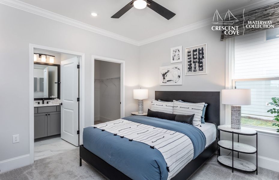 Representative furnished interior of a home built from the Renown - Waterway Collection by Pulte Homes in Crescent Cove, Myrtle Beach (Image 18).