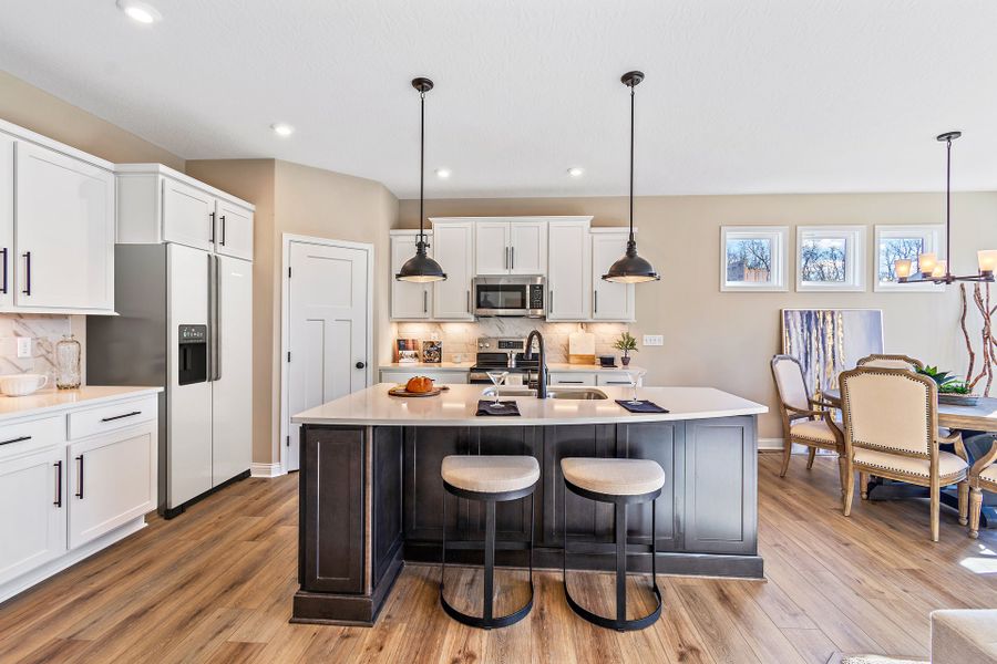 Representative furnished interior of a home built from the Edenton by Fischer Homes in Easton Park, Dallas (Image 4).