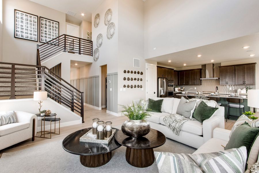Representative furnished interior of a home built from the The Torin by Tri Pointe Homes in Cordovan, Firestone (Image 8). Representative furnished interior of a home built from the The Torin by Tri Pointe Homes in Cordovan, Firestone (Image 8).