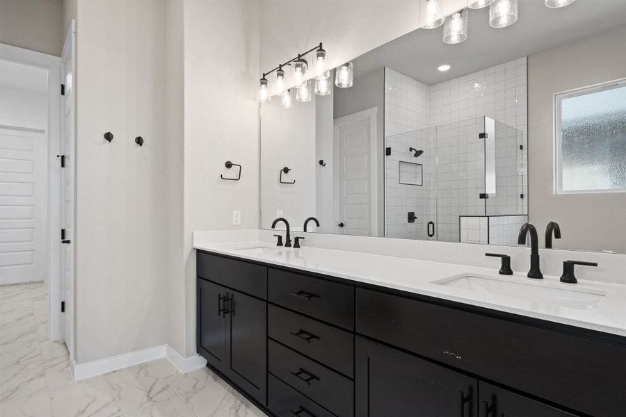 Furnished interior view inside a new home in Lariat, Liberty Hill (Image 15).
