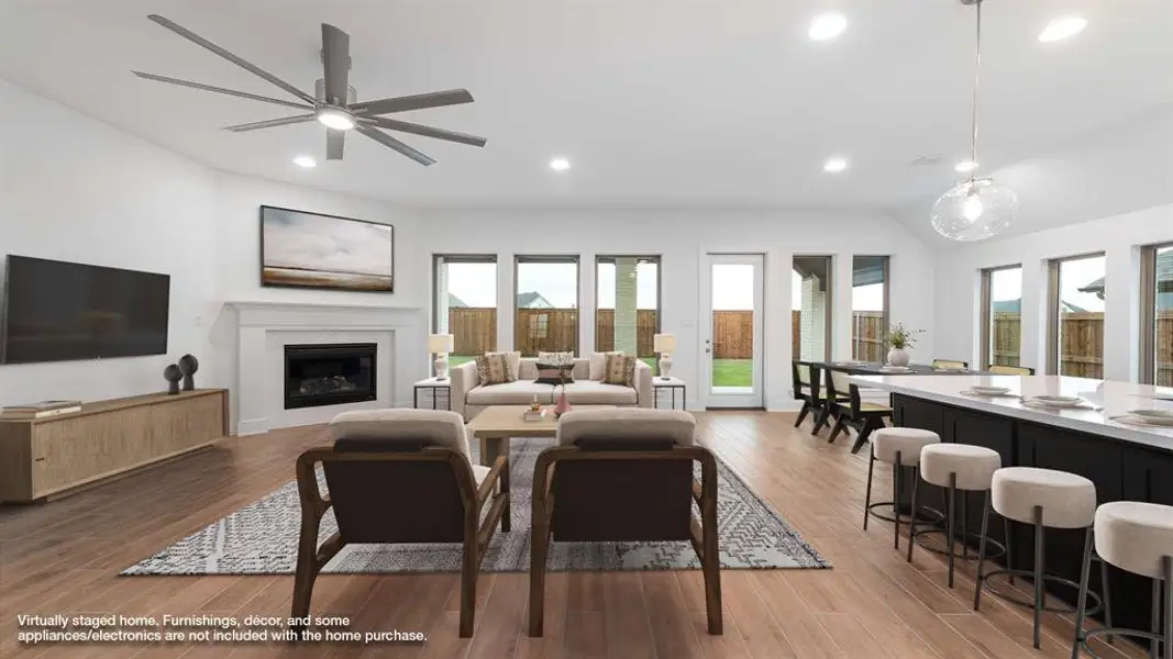 Furnished interior view inside a new home in Myrtle Creek 60', Waxahachie (Image 5).