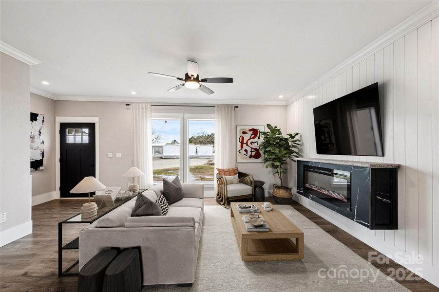 Furnished interior view inside a new home in , Statesville (Image 4).