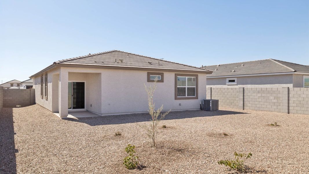 Exterior details and patio area of a home in Copper Falls, Buckeye (Image 2).
