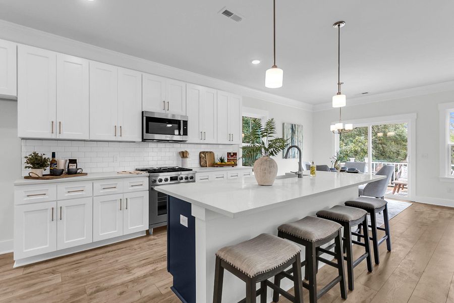 Furnished interior view inside a new home in , Charleston (Image 12).