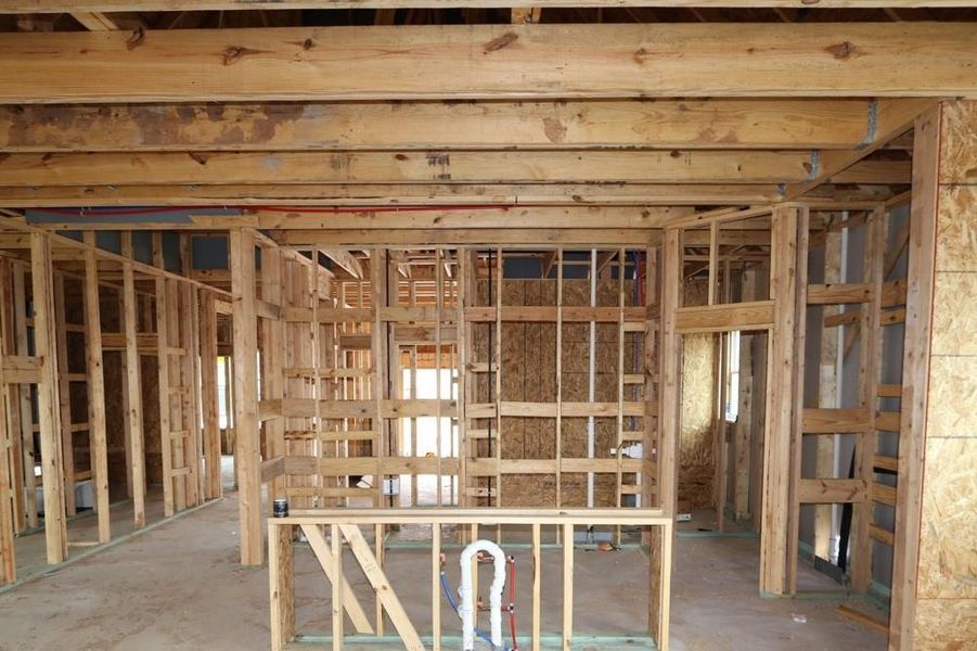 In-progress construction of a new home in Harvest Green 45', Richmond, TX (Image 6). In-progress construction of a new home in Harvest Green 45', Richmond, TX (Image 6).