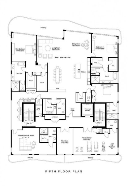 2D floor plan layout of this home in , Fort Lauderdale, FL (Image 4). 2D floor plan layout of this home in , Fort Lauderdale, FL (Image 4).