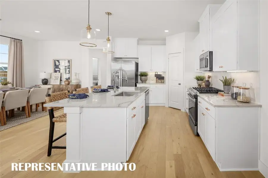 All the chefs in the family will love creating fantastic meals in this dream kitchen! REPRESENTATIVE PHOTO