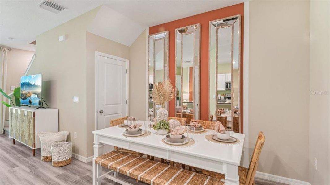 Furnished interior view inside a new home in Meadow Ridge at Epperson, Wesley Chapel (Image 9).