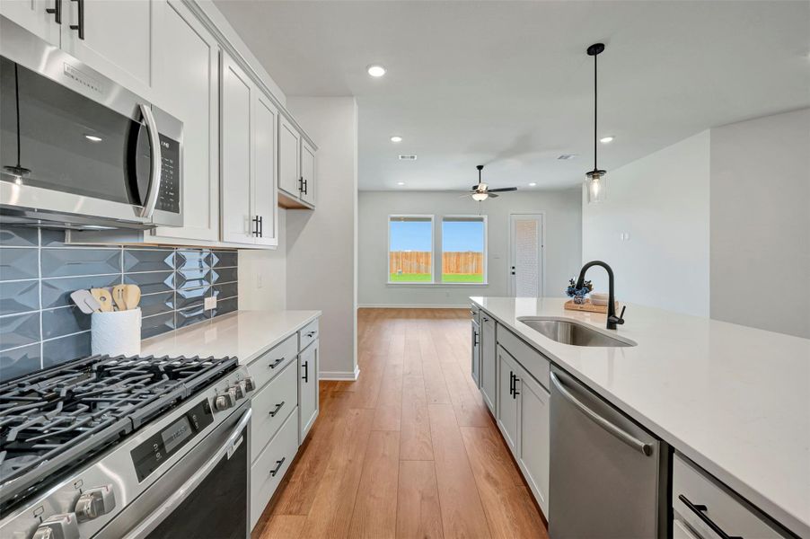 Furnished interior view inside a new home in Jordan Ranch - Terrace Collection, Fulshear (Image 3).