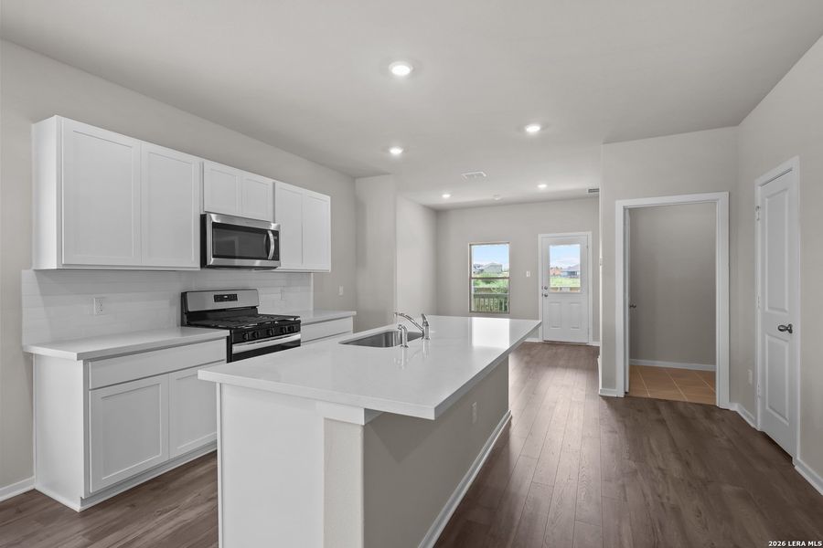 Furnished interior view inside a new home in The Parklands, Schertz (Image 14).