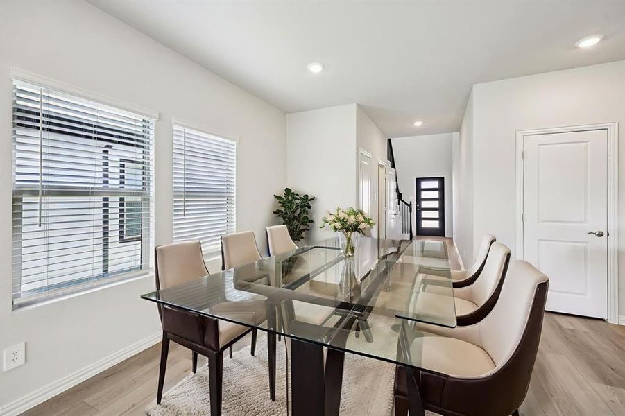 Furnished interior view inside a new home in Lakehaven - Spring Series, Farmersville (Image 6). Furnished interior view inside a new home in Lakehaven - Spring Series, Farmersville (Image 6).