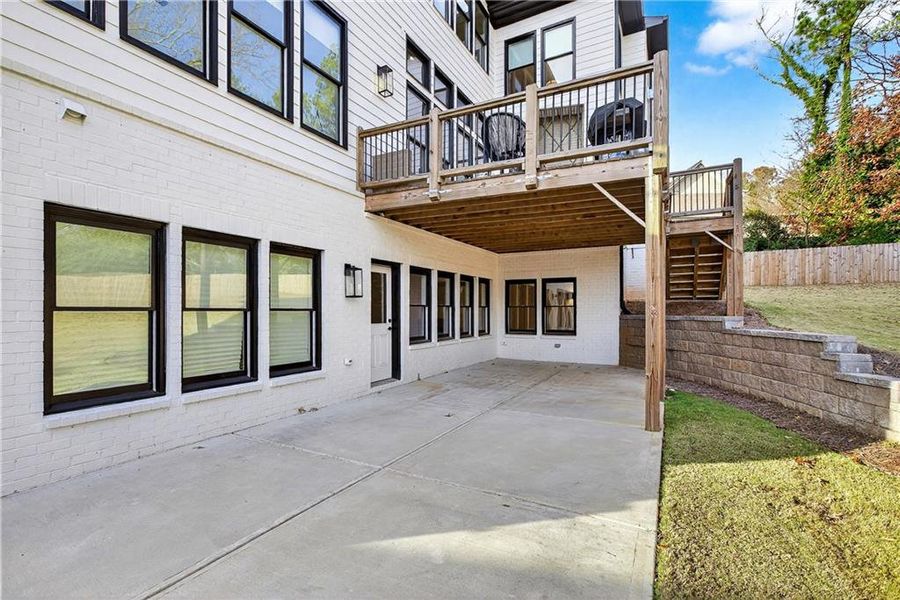 Exterior details and patio area of a home in , Marietta (Image 39).