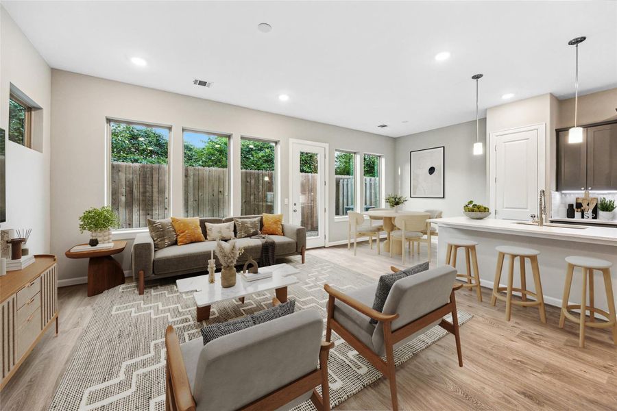 Furnished interior view inside a new home in , Houston (Image 14). Furnished interior view inside a new home in , Houston (Image 14).