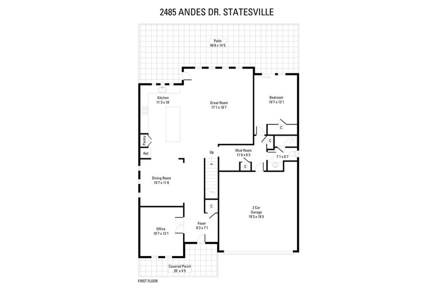 2D floor plan layout of this home in , Statesville, NC (Image 5).