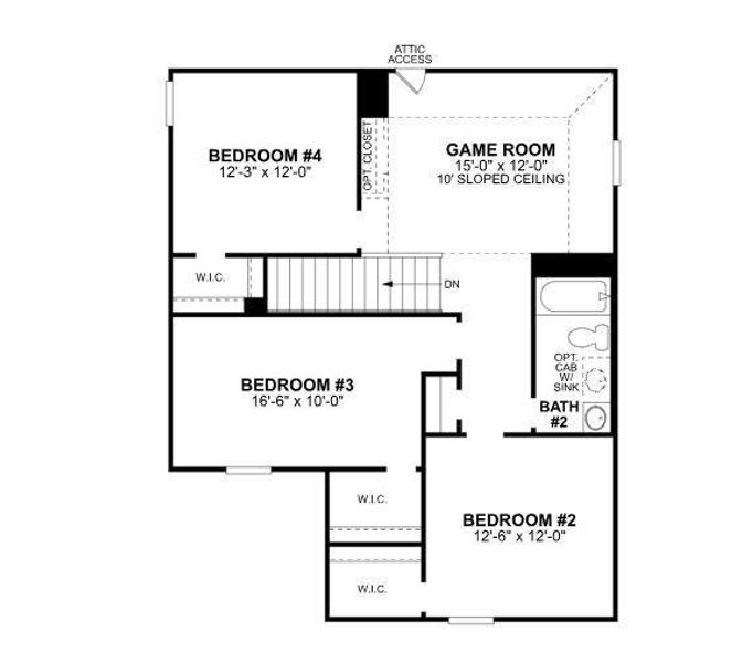 2D floor plan layout of this home in Elevon, Lavon, TX (Image 3). 2D floor plan layout of this home in Elevon, Lavon, TX (Image 3).