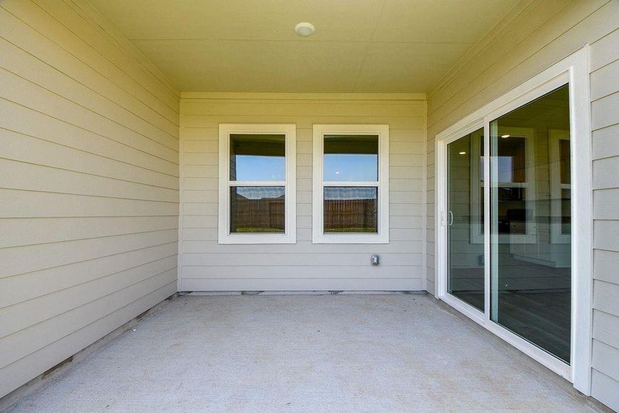 Exterior details and patio area of a home in , Katy (Image 3). Exterior details and patio area of a home in , Katy (Image 3).