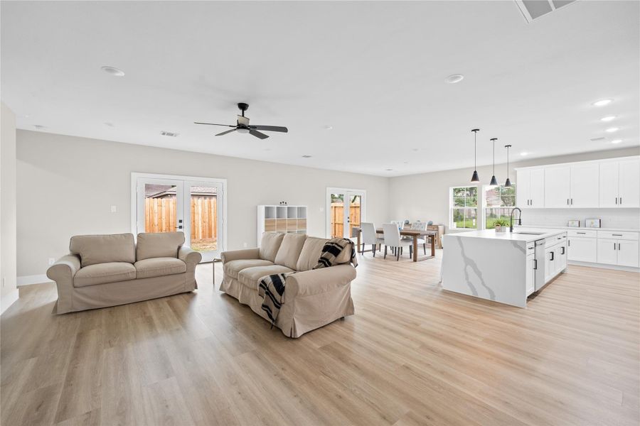 Furnished interior view inside a new home in , Spring (Image 11).