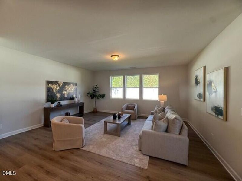 Furnished interior view inside a new home in Gregory Village, Lillington (Image 8). Furnished interior view inside a new home in Gregory Village, Lillington (Image 8).
