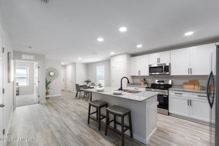 Furnished interior view inside a new home in , Jacksonville (Image 12).
