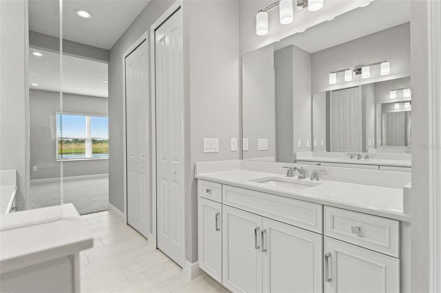 Furnished interior view inside a new home in Palm Grove, Lakewood Ranch (Image 17). Furnished interior view inside a new home in Palm Grove, Lakewood Ranch (Image 17).