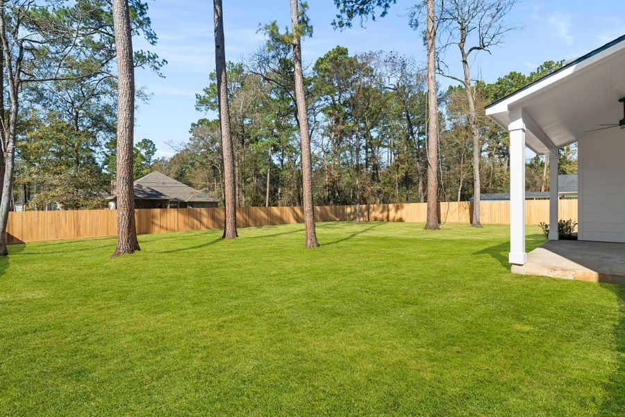 Exterior details and patio area of a home in , Magnolia (Image 25). Exterior details and patio area of a home in , Magnolia (Image 25).
