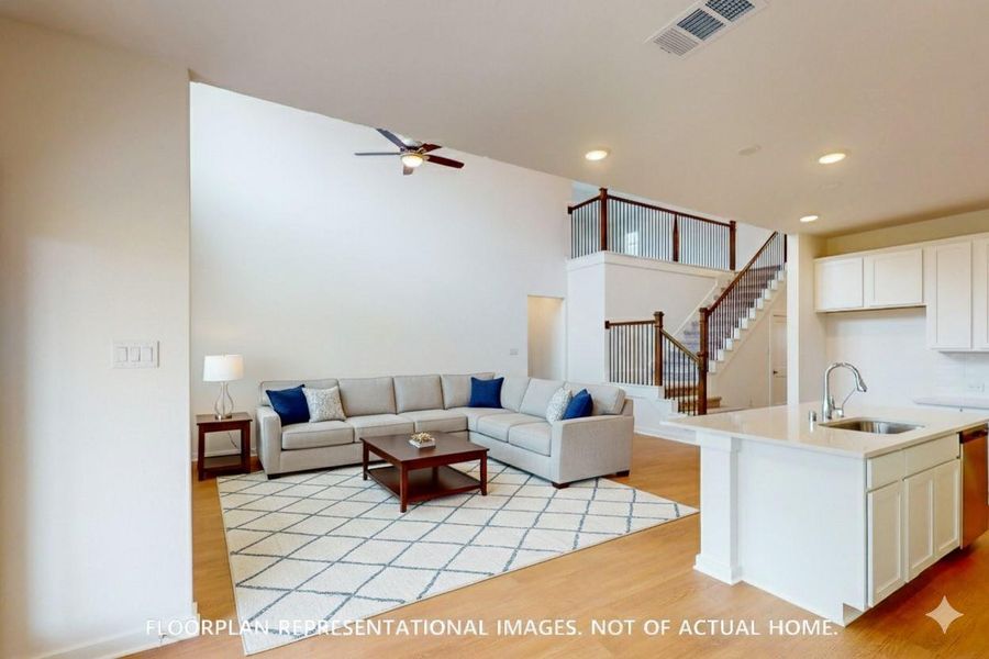 Furnished interior view inside a new home in Sorella, Tomball (Image 13).