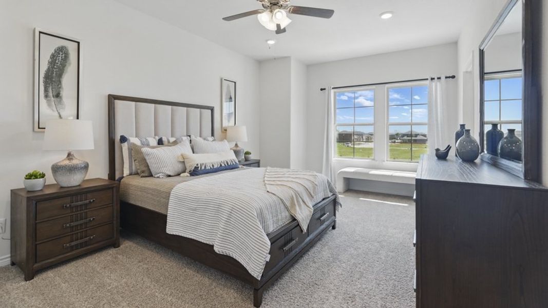 Furnished interior view inside a new home in Liberty Crossing, Royse City (Image 27).