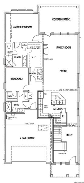 2D floor plan layout of this home in Crown Ridge Manor, San Antonio, TX (Image 4).