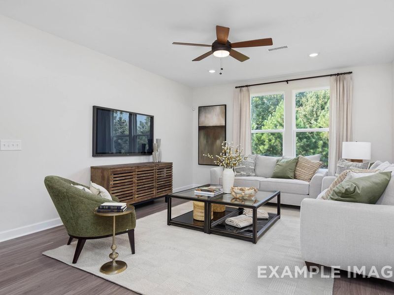 Representative furnished interior of a home built from the The Willow B by Davidson Homes LLC in Retreat at North Main, Lillington (Image 11).